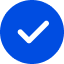 blue check icon